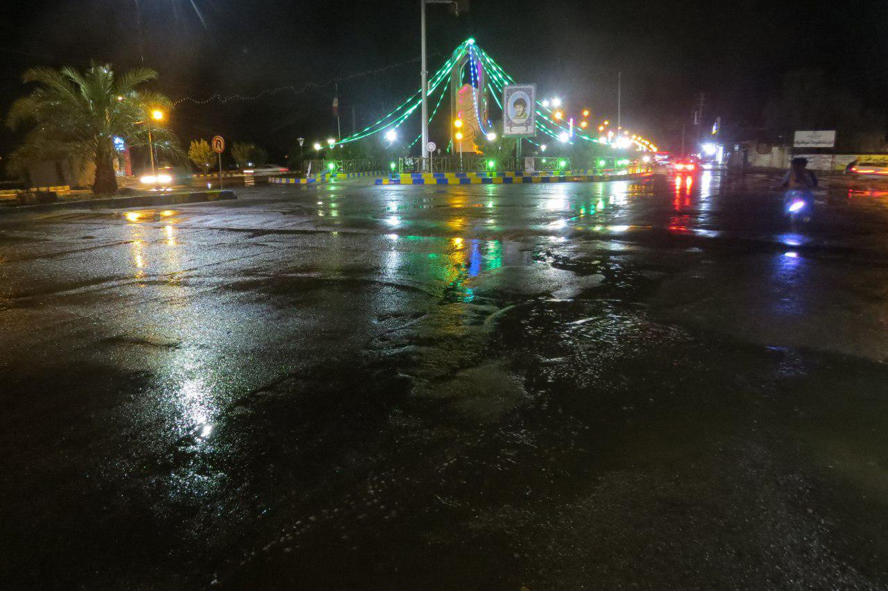 بارش اولین باران زمستانی در ریگان
