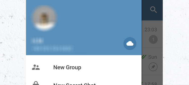 در حال تکمیل /// دسترسی به فضای ابری تلگرام