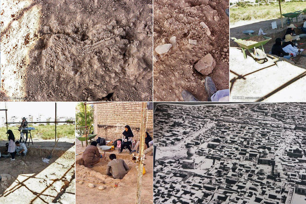 کشف اسکلت‌هایی از دوران ساسانیان در شیراز