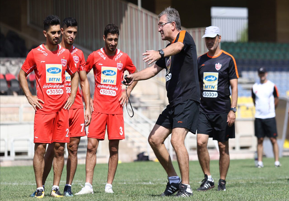 آخرین تمرین پرسپولیس پیش از اعزام به خوزستان