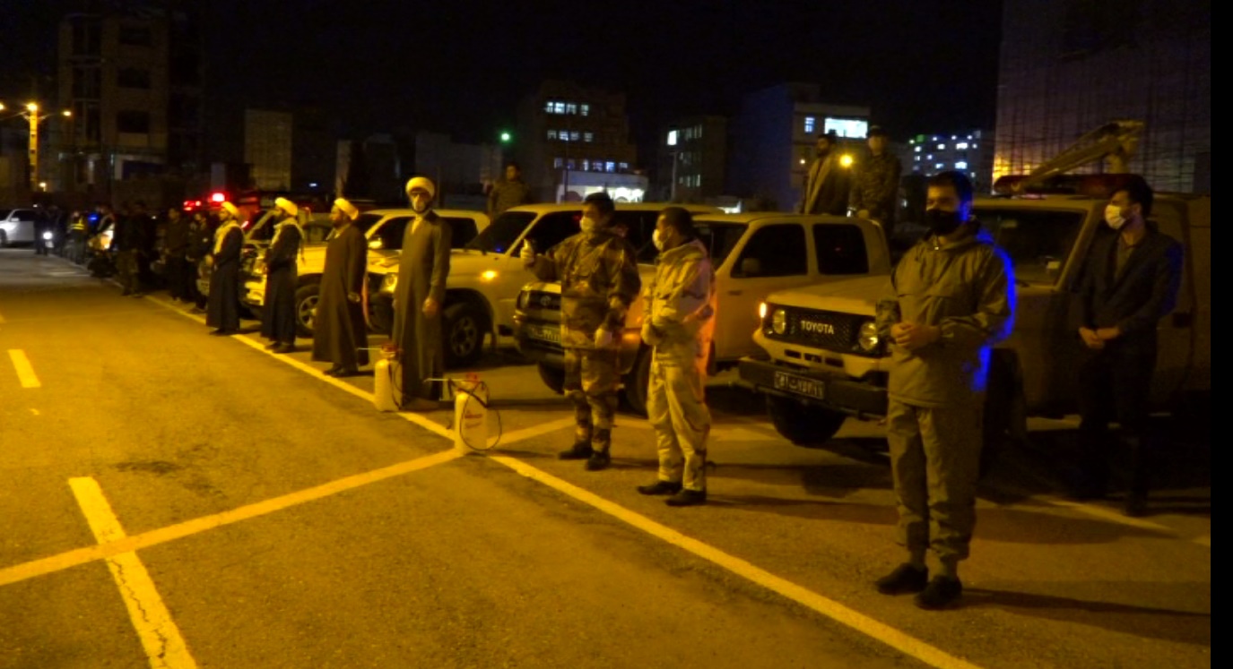 رزمایش نیرو‌های نظامی و انتظامی به منظور مقابله با کرونا