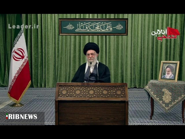 مداحی خوب وپرصلابت علیرضا اسفندیاری مداح جوان اردبیلی در محضر رهبر معظم انقلاب اسلامی