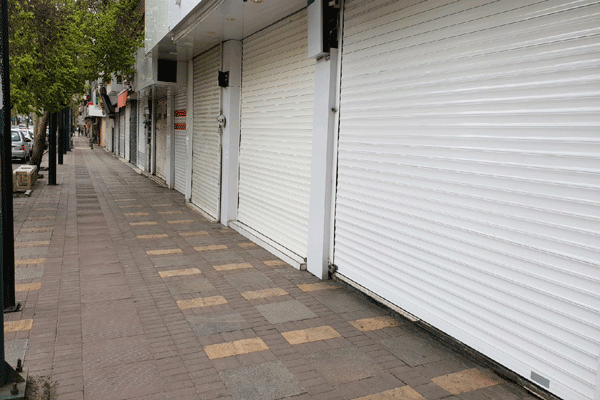 تعطیلی بازار آمل