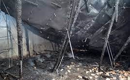آتش سوزی بازار بزرگ جمشید آباد آبادان
