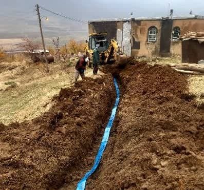 برخورداری دو روستای زیر ۲۰ خانوار پیرانشهر از آب شرب سالم و بهداشتی