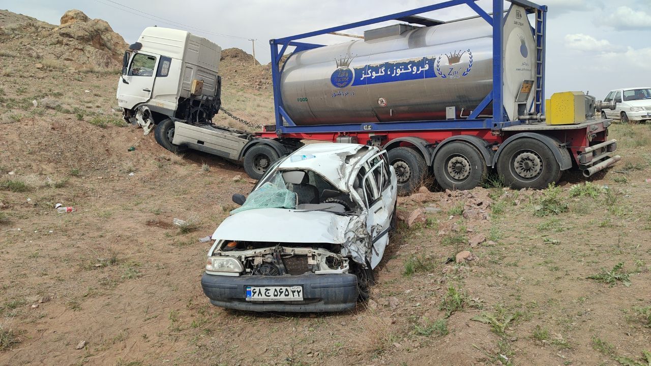 ۴ مصدوم در حادثه رانندگی محور خوشاب به سبزوار