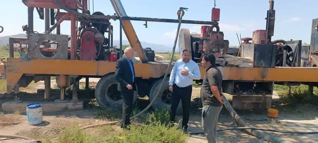 بررسی روند عملیات حفاری چاه جدید آب شرب روستای شیدی شهرستان پلدشت