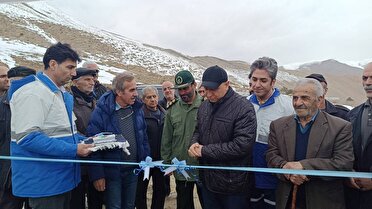افتتاح مخزن ذخیره آب روستای ارنگه