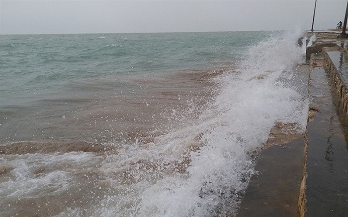تداوم وزش باد نسبتا شدید شمال غربی در جزایر خلیج فارس