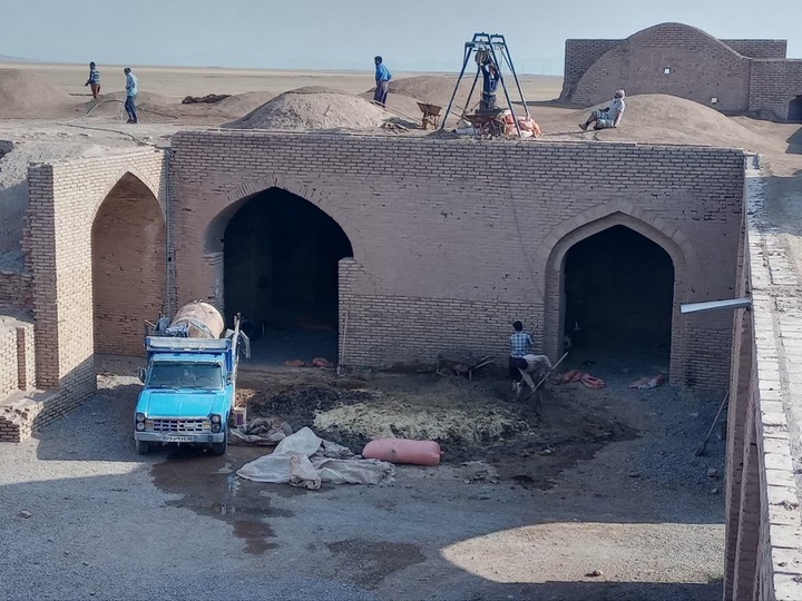 مرمت رباط جهانی عباس آباد تایباد