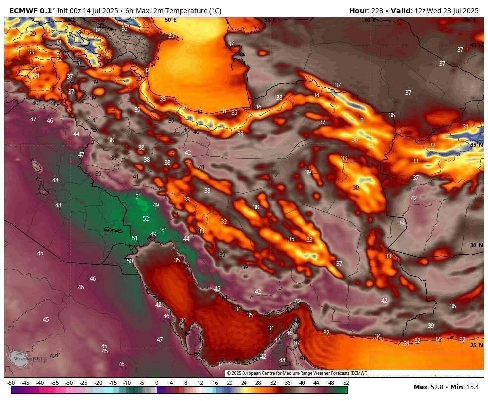 مرداد ماه با موج گرمای شدید آغاز می‌شود