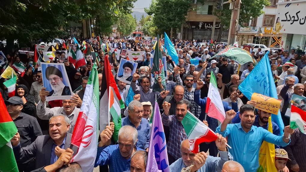 برگزاری راهپیمایی جمعه خشم و نصر در یاسوج