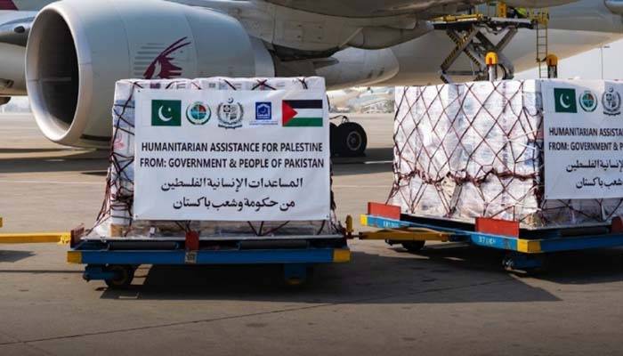 ارسال محموله کمک‌های بشردوستانه از پاکستان به غزه