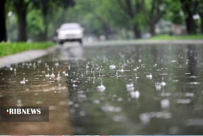 بارش باران در جاده های خراسان شمالی 
