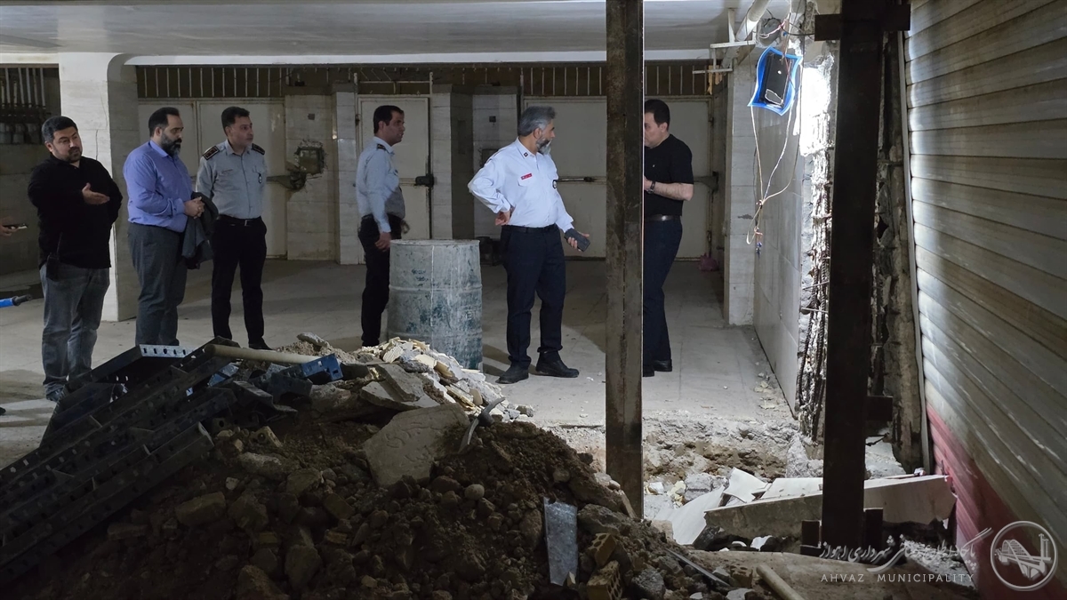 نشست یک ساختمان پنج طبقه در سپیدار اهواز