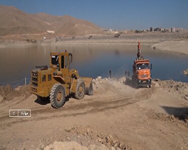 آغاز عملیات احداث سامانه جدید برداشت آب از دریاچه سد مهاباد
