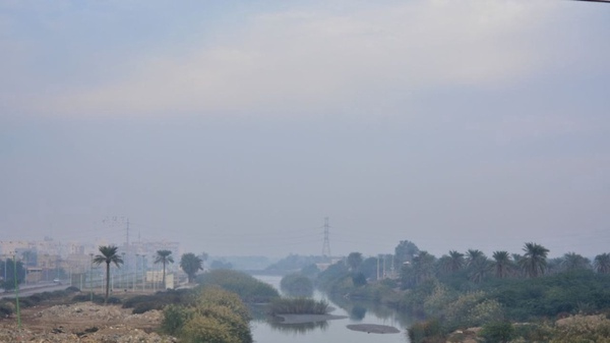 هوا در خرمشهر و آبادان ناسالم برای گروه‌های حساس