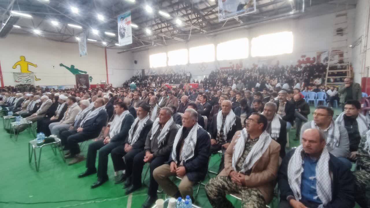 همایش اقتدار بسیجیان شهرستان مرزی پلدشت