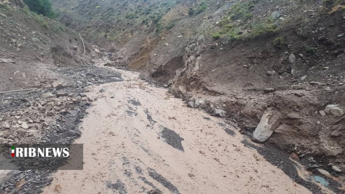 خسارت سیل به سردهنه های کشاورزی و لوله های آب شرب روستاهای الموت شرقی